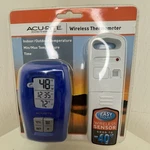 Acurite Wireless Thermometer Clock Indoor/outdoor Temp 00416 Blue Sensor New. Fixed Price $13.22.