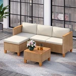 Patio Conversation Set Outdoor Wicker Sofa Furniture Rattan. Fixed Price $284.99.