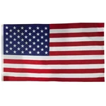 Valley Forge USS-1 Usa Flag, 5 Ft W, 3 H, Polycotton. Fixed Price $20.20.