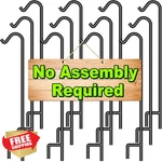 Beau Jardin 37" Shepherd Hook Black 1PC Heavy Duty Garden Hanger. Fixed Price $74.99.