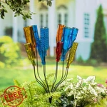 Evergreen Garden Glass Bottle Tree Holder Outdoor Decorative Wine Stand. Fixed Price $42.99.