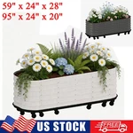 Galvanized Raised Garden Bed Indoor & Outdoor Vegetables Planter Box W/ Wheels. Fixed Price $179.99.