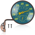 4 Inch Outdoor Hygrometer, Brass Retro Patio Thermometer, Waterproof. Fixed Price $48.31.
