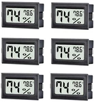 6 Pack Mini Digital Thermometer Hygrometer,indoor Temperature And Black. Fixed Price $34.70.