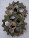 Antique Gears / Cogs Stamped Jd 114 - 60B Unsure Machinery They Are Off. Fixed Price $29.75.