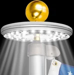 Solar Powered Flag Pole Light - 26 Led Outdoor For Night Use. Fixed Price $30.36.
