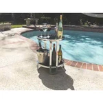 Contemporary Chrome Frame Round End Table With Tempered Glass. Fixed Price $213.80.