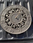 Whitehall Ivy Silhouette Thermometer - Heavy Metal Indoor Outdoor Temp. Fixed Price $75.00.