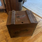 Vintage Records Wooden Crate Steel 12 Vinyl Box Gideon Anderson. Fixed Price $175.00.