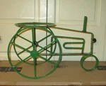 Metal Tractor Plant Stand Indoor Garden 19" X 11.5" 8.5" Euc. Fixed Price $19.00.