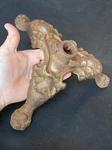 19C 1800S Cast Iron 3 Claw Footed Flag Pole Base Stand Annin & Co New York Xi Ix. Fixed Price $128.42.