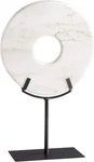 Cyan Design 02309 White Disk On Stand Large Marble Art Sculpture Home Decor. Fixed Price $79.99.