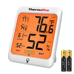Thermopro TP53 Digital Hygrometer Indoor Thermometer, Orange. Fixed Price $30.05.
