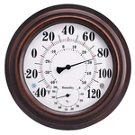 Indoor Outdoor Thermometer - Premium Steel Wall Hygrometer For Patio. Fixed Price $52.99.