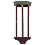Coaster Accent Table Merlot Round Green Marble Top 27.5"H Plant Stand Wood Frame. Fixed Price $74.75.