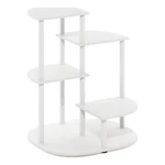 Furinno Celuka 4-TIER Indoor Outdoor Potted Plant Stand White/virgin. Fixed Price $77.66.