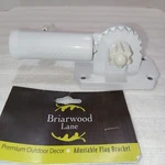 New Briarwood Lane Metal Flag Bracket/holder Adjustable/white/ Hardware Inc.. Fixed Price $12.00.