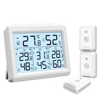 Indoor Outdoor Thermometer, Digital Hygrometer Gauge With 3 Wireless Se.... Fixed Price $33.61.