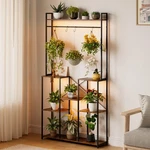 Aboxoo Plant Stand With Grow Light ,71" Tall Metal Shelf Indoor,.... Fixed Price $79.86.