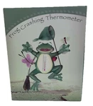 Frog Crashing Thermometer Garden Spring Butterfly New With Box. Fixed Price $12.00.