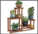 Pine Wood Plant Stand Indoor Outdoor Multi Layer Flower Shelf Rack Higher. Fixed Price $70.00.