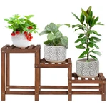 3TIER Wood Indoor Plant Stand Corner Ladder Shelf High Flower Rack Deco. Fixed Price $42.17.