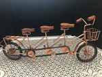 Benzara Antique Colonial Charming Metal Wood Cycle Copper Brown Black. Fixed Price $24.00.