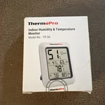 Thermopro TP50 Digital Hygrometer Indoor Thermometer Room Classic, White. Fixed Price $10.50.