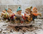 X5 Disney Snow White Flower Pot Planter Sitter Grumpy Happy Sleepy Doc Bashful. Fixed Price $19.99.
