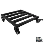 4 Wheels Heavy Duty Stand, 12" Black Steel Dolly For Yard Potted. Fixed Price $20.99.