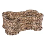 Pet Storage Collection, Bone Shape Hyacinth Toy Basket - Medium Natural. Fixed Price $68.63.