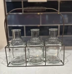 Pier 1 Propagation Station/ Terrarium W/metal Stand Glass Planter Nwot. Fixed Price $14.99.