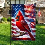 Patriotic Cardinal American Graden Flag, Best Gift Holiday. Fixed Price $20.99.