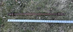 27 1/2 Solid Rod Pole Wooden Ornate Finial Ends Curtain Flag Display. Fixed Price $35.00.