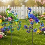 Pack Peacock Metal Garden Stakes 29.5 Inch Outdoor Patio Yard Art Decor. Fixed Price $45.99.