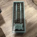 Vtg Nos Sybron Taylor #5327 Pinehurst Wood Indoor Outdoor Thermometer W/ Box New. Fixed Price $30.00.