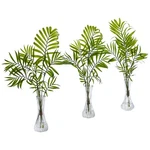 Nearly Natural Mini Artificial Palm Plants Vase - Set Of 3. Fixed Price $64.33.