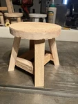 Small 4 Legged Rustic Wooden Stool Ideal For Plant Stand Home Decor.. Fixed Price $15.75.