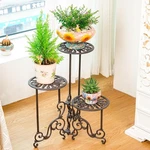 Sungmor Stands Cast Iron Garden Holder Corner Balcony Planter Display Rack. Fixed Price $129.99.