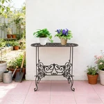Flower Stand Heavy Duty Cast Iron Potted Plant Garden Table Indoor. Fixed Price $81.17.