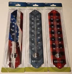 Lot Of 3 Thermometers-headwind Consumer Products-indoor/oudoor Metal-ez Read. Fixed Price $15.99.