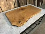 Live Edge White Oak Wood Slab/coffee Table/kiln Dried Figured Dining. Fixed Price $543.75.