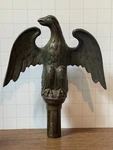 Antique Brass Eagle Flag Pole Finial Topper Patriotic Americana Decor Display. Fixed Price $79.20.