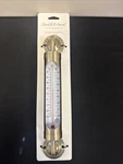 Brand New Brushed Brass Outdoor Temp Thermometer Hearth & Hand Wall Mountable. Fixed Price $21.57.