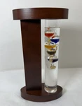 Acurite Galileo 9" Thermometer With Wood Stand Floating Bulb Glass. Fixed Price $14.00.