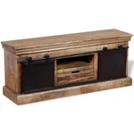 Tv Stand Console Sideboard With 2 Sliding Doors Solid Mango Wood Vidaxl. Fixed Price $250.99.