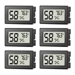6 Pack Mini Hygrometer Indoor Humidity Meter, Small Digital Thermometer. Fixed Price $10.99.