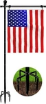 Koutemie 10FT Garden Pole Stand With Prong Base For 3X5 American Flags.... Fixed Price $45.93.