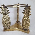Pineapple Brass Pedestal Stand Candle Holder Plant Vintage Stamped Aa. Fixed Price $28.95.