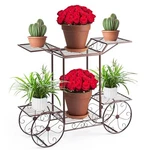 Sorbus Garden Cart Stand Flower Pot Plant Holder 6 Tiers Parisian Bronze. Fixed Price $47.60.